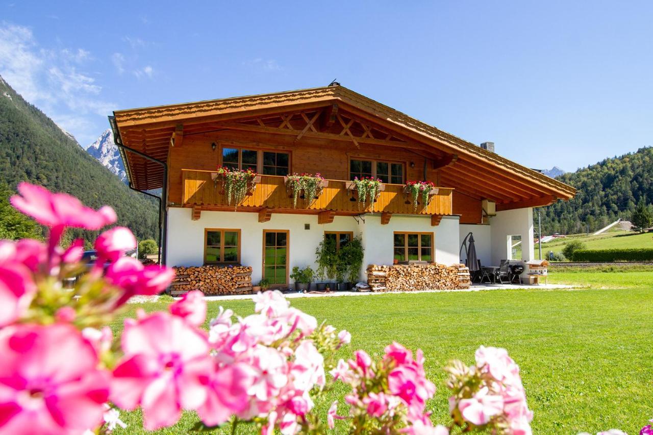 Ferienwohnung Landhaus Mair Scharnitz Exterior foto